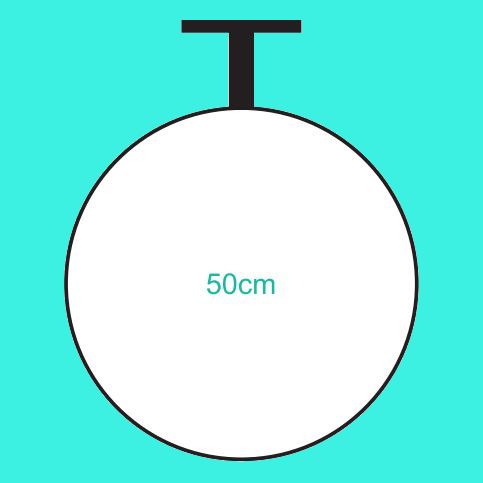 İç Mekan Tavana Askılı Dönen Tabela (50 cm)