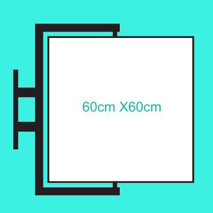 Kare Dönen Tabela (60 cm)