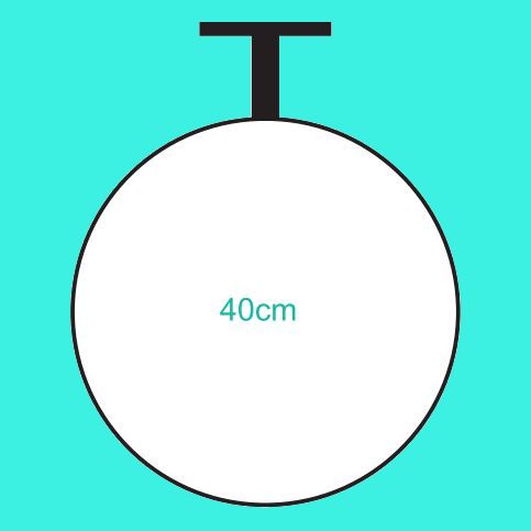 İç Mekan Tavana Askılı Dönen Tabela (40 cm)